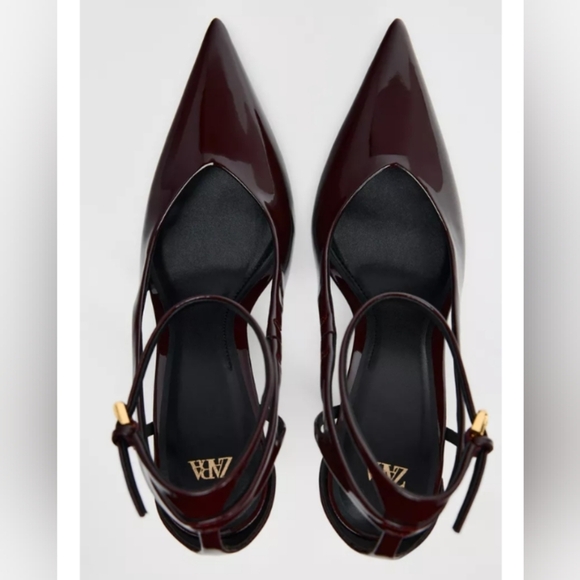 Zara Faux Patent Heels - Picture 4 of 7